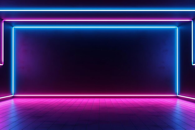 Photo abstract neon lights background