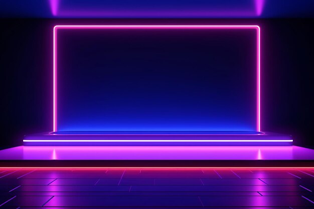 Abstract Neon Lights Background