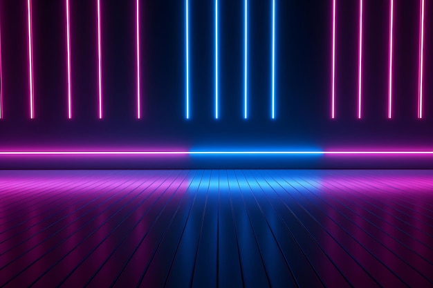 Abstract Neon Lights Background