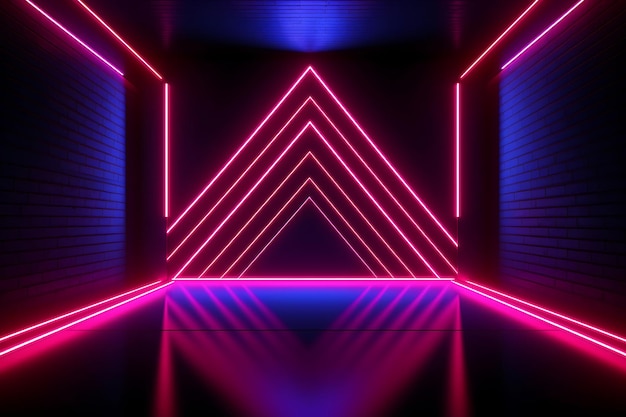 Abstract Neon Lights Background