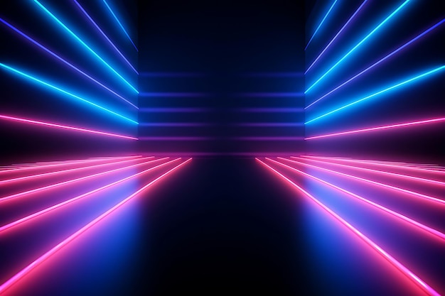 Abstract Neon Lights Background