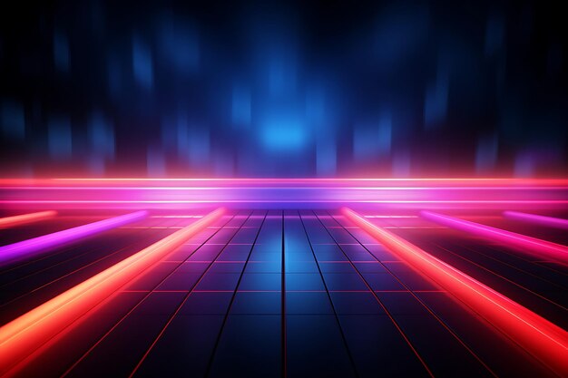 Abstract Neon Lights Background