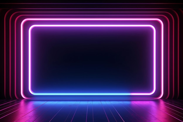 Abstract Neon Lights Background