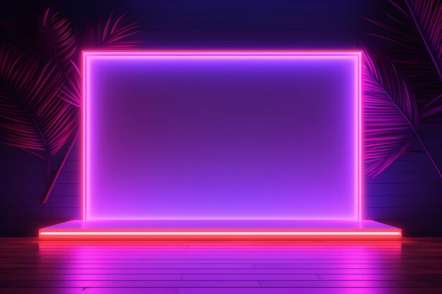 Abstract Neon Lights Background