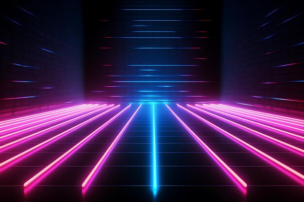 Abstract Neon Lights Background