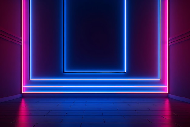 Abstract Neon Lights Background