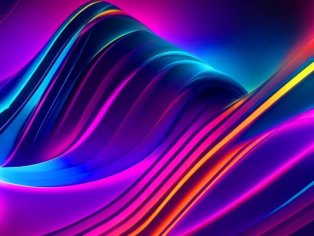 Photo abstract neon lights background