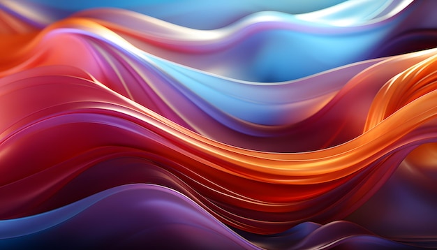 Abstract neon liquid wave Background