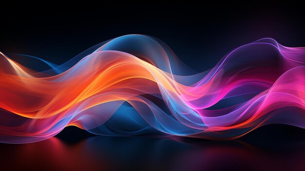 Photo abstract neon smoke background