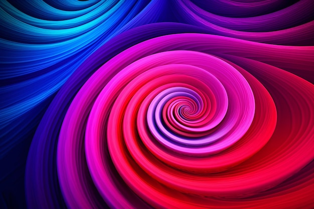 Abstract neon swirl patterns