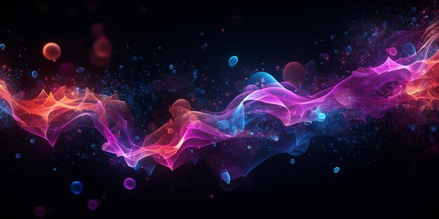 写真 ネオンの波 背景の色 リズム背景の色 波の背景の色 煙の色
