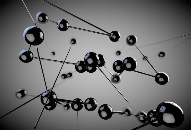 Abstract netwerken. Abstract netwerk- en partnerconcept
