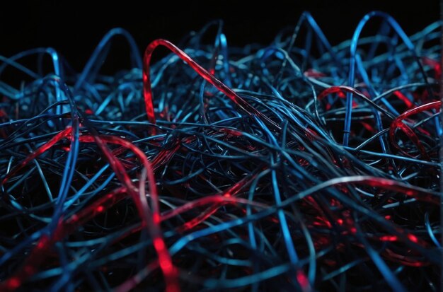 Photo abstract network of fibers