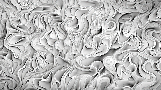 Foto abstract neural pattern texture white organic line pattern monochrome sketch texture