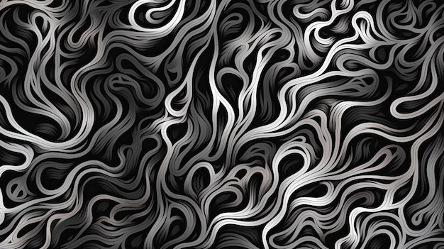 Abstract Neural Pattern Texture White Organic Line Pattern Monochrome Sketch Texture