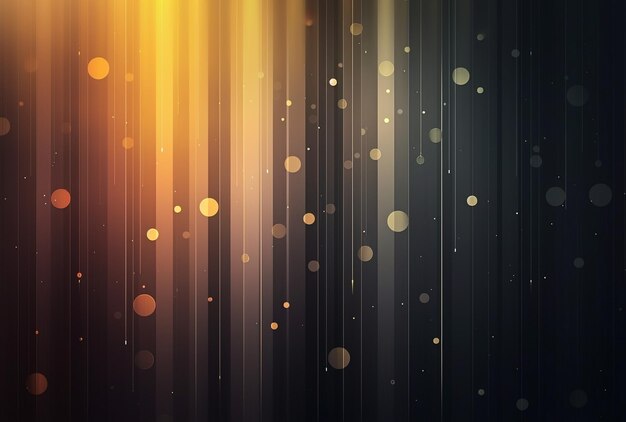 Abstract Night Photography with Bokeh Background in Silver Gold Black