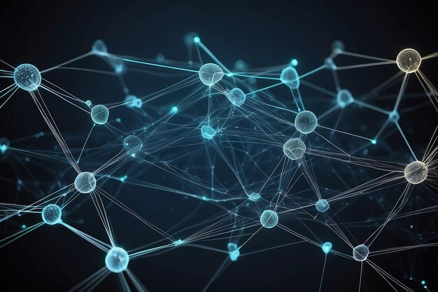 An abstract node network background image