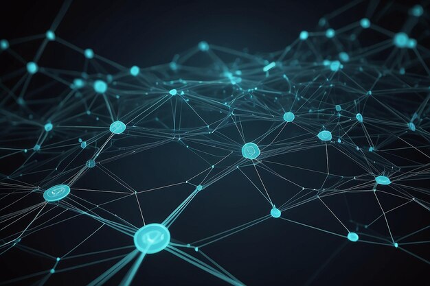 An abstract node network background image