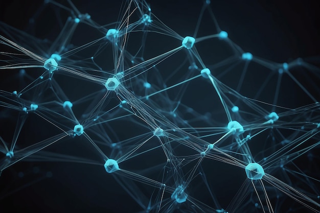 An abstract node network background image