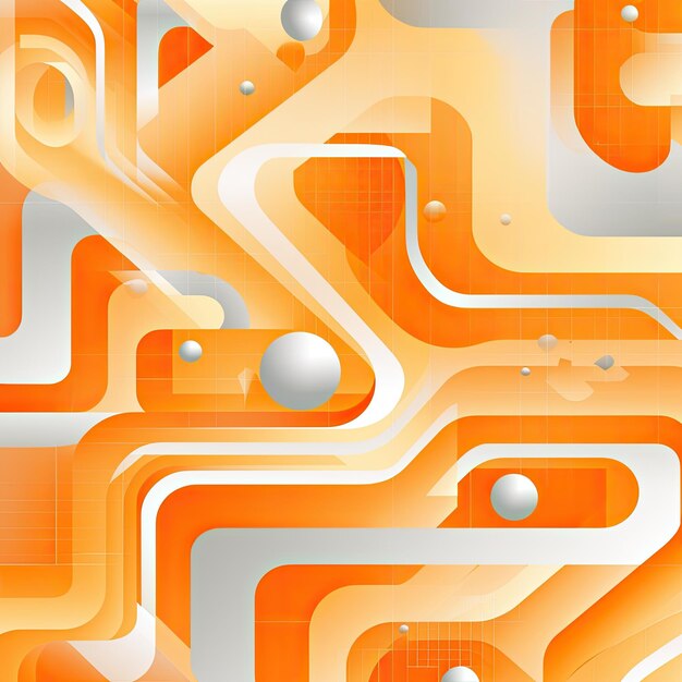 Abstract noise futuristic orange seamless pattern
