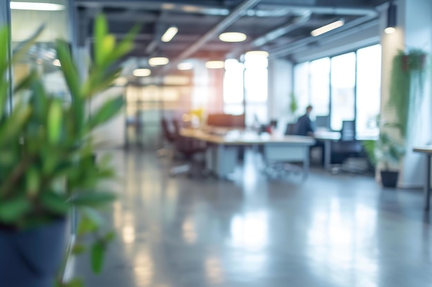 Abstract Office Interior Bokeh