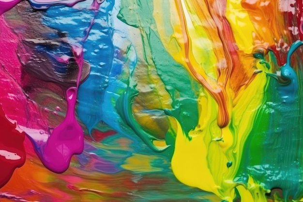 Photo abstract of oil color colorful background