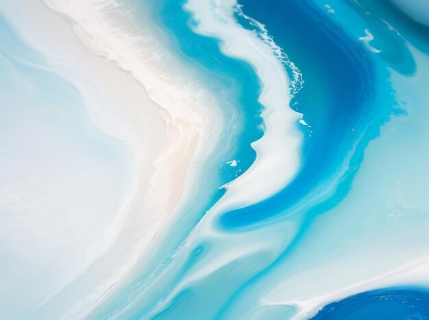 Abstract Oil Paint Opal Seas of Ethereal Hues