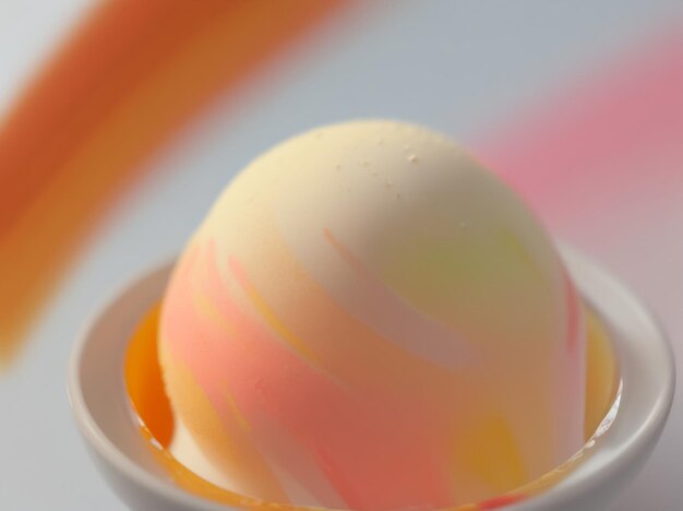 Abstract Oil Paint Peachy Breeze Ethereal Tranquility