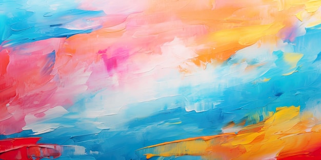 Абстрактная текстура масляной краски фоновый рисунок цветных мазков
