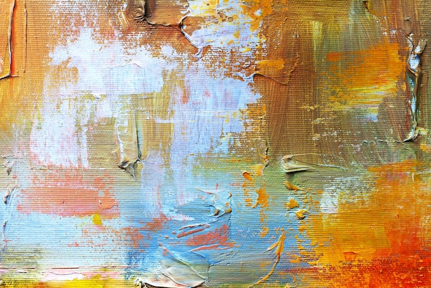 Abstract oil paint texture on canvas background