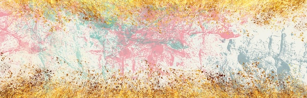 Абстрактные картины маслом, линия, крыльцо, золотой фон. Мода на стену современного искусства