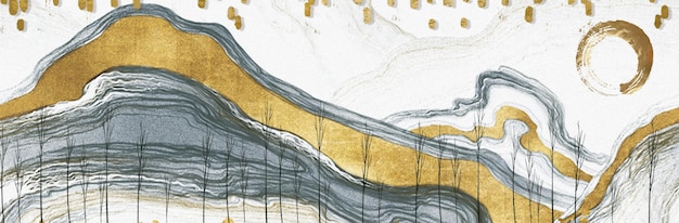 Абстрактные картины маслом, крыльцо, золото, золотой фон. Мода на стену современного искусства