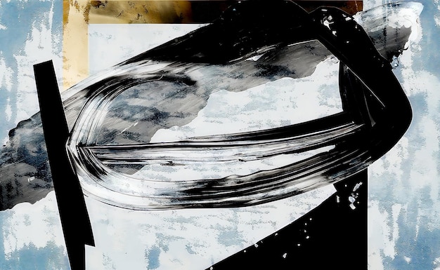 Фото Абстрактный фон с масляной текстурой нарисуйте на холсте современное искусство обои цветы абстрактный пай