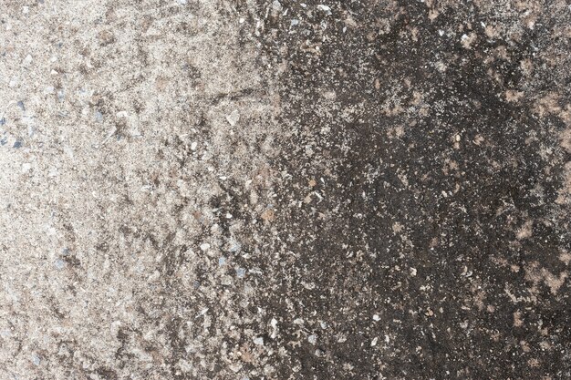 Abstract old dirty dark cement wall background on ground texture.