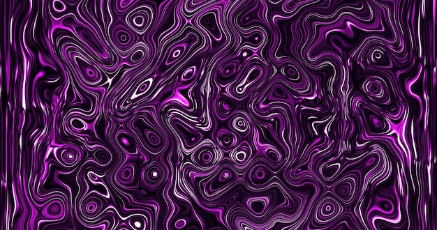 Abstract ontwerp met prachtige gloeiende iriserende heldere golven van paarse vloeibare waterachtergrond
