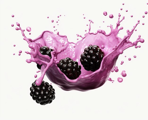 Abstract ontwerp van Blackberry Milkshake