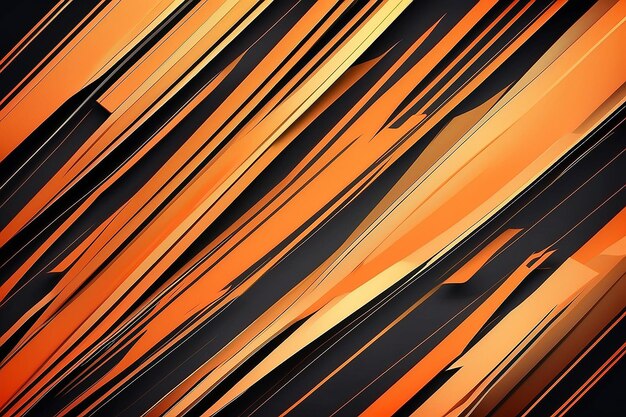 Photo abstract orange background diagonal lines and strips illustration digital