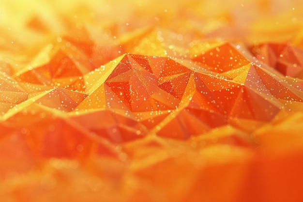 幾何学的形状で作られた抽象的なオレンジ色の背景
