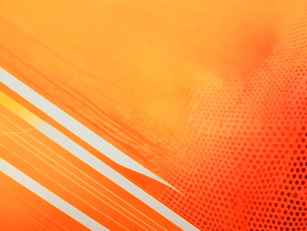 Premium Photo | Abstract Orange Background with lines and halftone