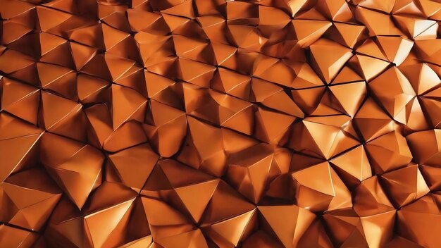 Abstract orange background with a pattern of triangles and holes in it
