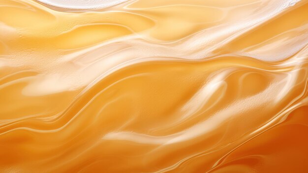 Abstract orange background with smooth lines and waves 3d render illustration generative ai