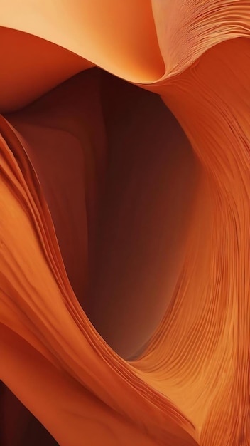 Abstract orange background with smooth lines