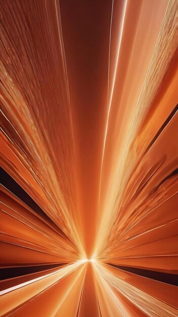 Abstract orange background with some smooth lines in it and some rays in it