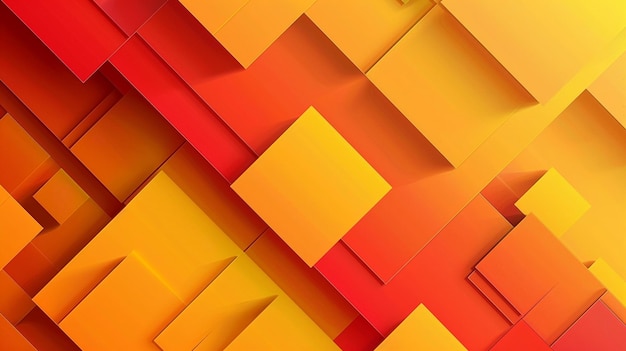 Foto sfondo arancione astratto con quadrati e rettangoli elemento di presentazione aziendale astratto