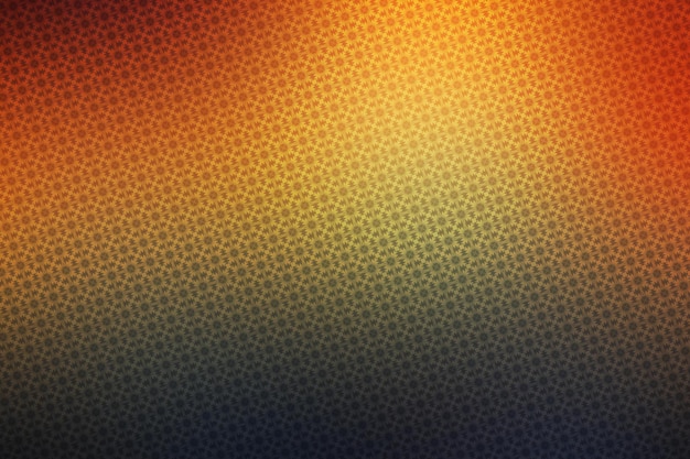 Photo abstract orange and blue background with honeycomb pattern