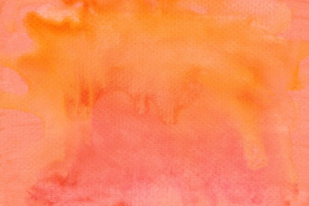 Abstract orange colorful hand draw water color background