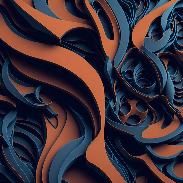 Abstract orange and dark background