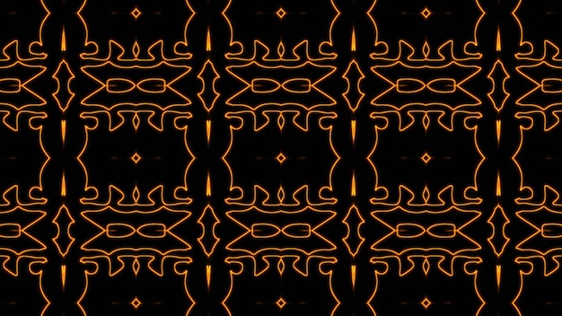 Abstract orange geometric seamless pattern background Premium Photo