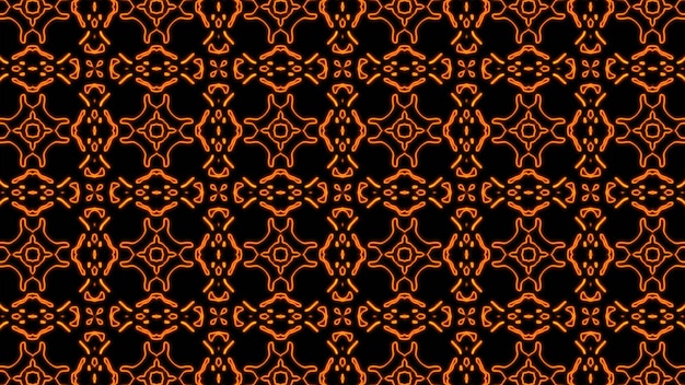 Abstract orange geometric seamless pattern background Premium Photo