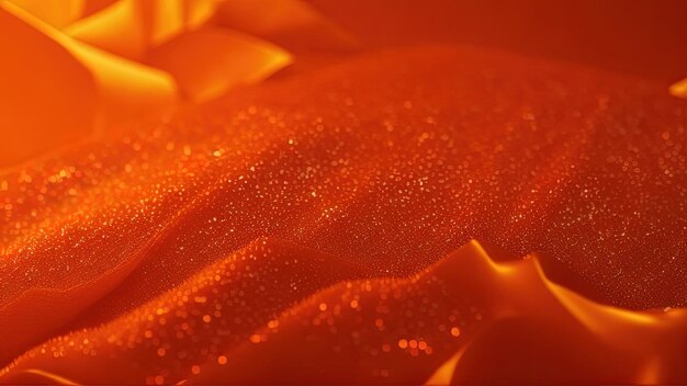 Abstract orange glitter lights background AI Genenrative